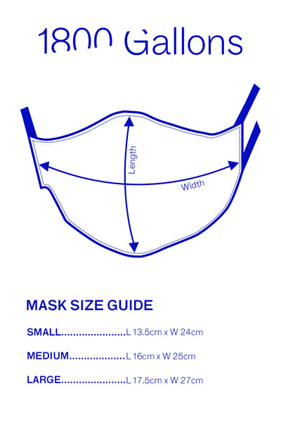 Denim & Silk Ribbon Tie Face Mask